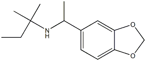 [1-(2H-1,3-benzodioxol-5-yl)ethyl](2-methylbutan-2-yl)amine 结构式