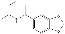 [1-(2H-1,3-benzodioxol-5-yl)ethyl](pentan-3-yl)amine,,结构式