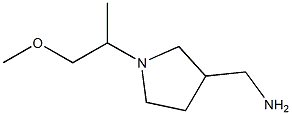 [1-(2-methoxy-1-methylethyl)pyrrolidin-3-yl]methylamine,,结构式