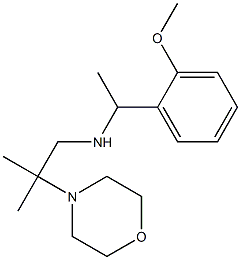 [1-(2-methoxyphenyl)ethyl][2-methyl-2-(morpholin-4-yl)propyl]amine Struktur
