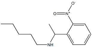 [1-(2-nitrophenyl)ethyl](pentyl)amine,,结构式