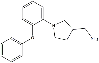 [1-(2-phenoxyphenyl)pyrrolidin-3-yl]methanamine,,结构式