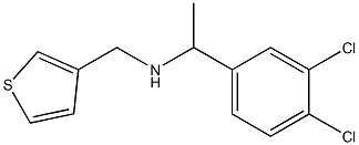 [1-(3,4-dichlorophenyl)ethyl](thiophen-3-ylmethyl)amine Structure