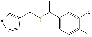 [1-(3,4-dichlorophenyl)ethyl](thiophen-3-ylmethyl)amine,,结构式