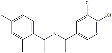 [1-(3,4-dichlorophenyl)ethyl][1-(2,4-dimethylphenyl)ethyl]amine 结构式