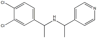 [1-(3,4-dichlorophenyl)ethyl][1-(pyridin-4-yl)ethyl]amine Structure