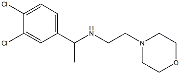 [1-(3,4-dichlorophenyl)ethyl][2-(morpholin-4-yl)ethyl]amine 化学構造式