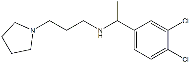 [1-(3,4-dichlorophenyl)ethyl][3-(pyrrolidin-1-yl)propyl]amine 化学構造式