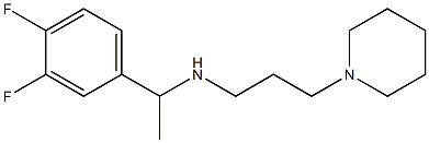 [1-(3,4-difluorophenyl)ethyl][3-(piperidin-1-yl)propyl]amine Structure