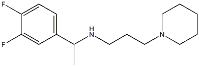 [1-(3,4-difluorophenyl)ethyl][3-(piperidin-1-yl)propyl]amine Struktur