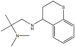 [1-(3,4-dihydro-2H-1-benzothiopyran-4-ylamino)-2-methylpropan-2-yl]dimethylamine,,结构式