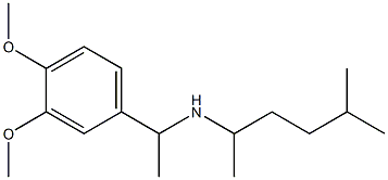 [1-(3,4-dimethoxyphenyl)ethyl](5-methylhexan-2-yl)amine 结构式