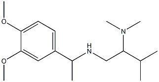 [1-(3,4-dimethoxyphenyl)ethyl][2-(dimethylamino)-3-methylbutyl]amine Structure