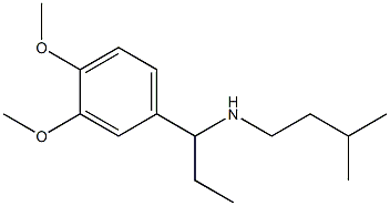 [1-(3,4-dimethoxyphenyl)propyl](3-methylbutyl)amine|