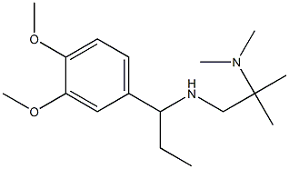 [1-(3,4-dimethoxyphenyl)propyl][2-(dimethylamino)-2-methylpropyl]amine Structure