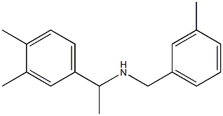 [1-(3,4-dimethylphenyl)ethyl][(3-methylphenyl)methyl]amine,,结构式