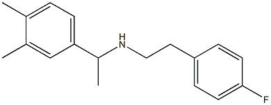 [1-(3,4-dimethylphenyl)ethyl][2-(4-fluorophenyl)ethyl]amine,,结构式