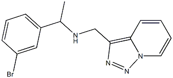 [1-(3-bromophenyl)ethyl]({[1,2,4]triazolo[3,4-a]pyridin-3-ylmethyl})amine