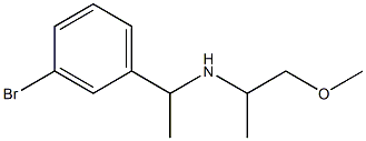 [1-(3-bromophenyl)ethyl](1-methoxypropan-2-yl)amine Structure