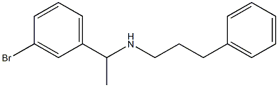 [1-(3-bromophenyl)ethyl](3-phenylpropyl)amine 化学構造式