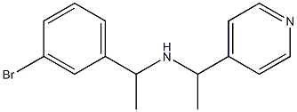 [1-(3-bromophenyl)ethyl][1-(pyridin-4-yl)ethyl]amine Struktur