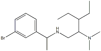 [1-(3-bromophenyl)ethyl][2-(dimethylamino)-3-ethylpentyl]amine 结构式