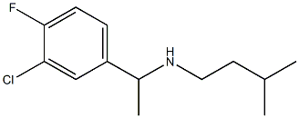 [1-(3-chloro-4-fluorophenyl)ethyl](3-methylbutyl)amine,,结构式