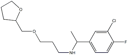 [1-(3-chloro-4-fluorophenyl)ethyl][3-(oxolan-2-ylmethoxy)propyl]amine