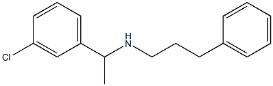 [1-(3-chlorophenyl)ethyl](3-phenylpropyl)amine,,结构式
