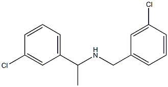 [1-(3-chlorophenyl)ethyl][(3-chlorophenyl)methyl]amine Struktur