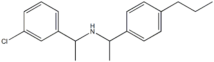  [1-(3-chlorophenyl)ethyl][1-(4-propylphenyl)ethyl]amine