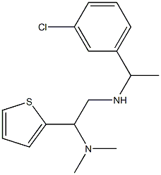 [1-(3-chlorophenyl)ethyl][2-(dimethylamino)-2-(thiophen-2-yl)ethyl]amine