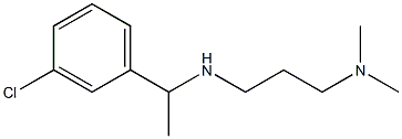 [1-(3-chlorophenyl)ethyl][3-(dimethylamino)propyl]amine Structure