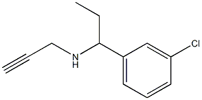 [1-(3-chlorophenyl)propyl](prop-2-yn-1-yl)amine Structure