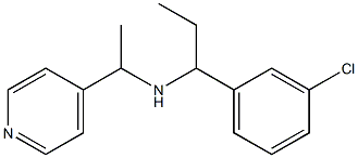 [1-(3-chlorophenyl)propyl][1-(pyridin-4-yl)ethyl]amine 结构式