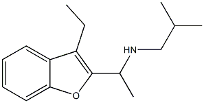 [1-(3-ethyl-1-benzofuran-2-yl)ethyl](2-methylpropyl)amine Struktur