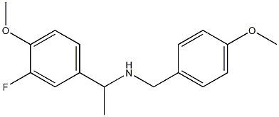 [1-(3-fluoro-4-methoxyphenyl)ethyl][(4-methoxyphenyl)methyl]amine