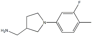 [1-(3-fluoro-4-methylphenyl)pyrrolidin-3-yl]methylamine|