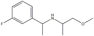 [1-(3-fluorophenyl)ethyl](1-methoxypropan-2-yl)amine Structure