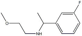 [1-(3-fluorophenyl)ethyl](2-methoxyethyl)amine Structure