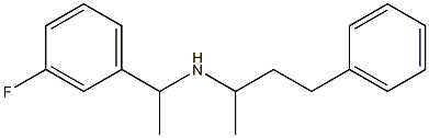 [1-(3-fluorophenyl)ethyl](4-phenylbutan-2-yl)amine,,结构式