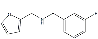 [1-(3-fluorophenyl)ethyl](furan-2-ylmethyl)amine Struktur