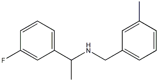 [1-(3-fluorophenyl)ethyl][(3-methylphenyl)methyl]amine,,结构式