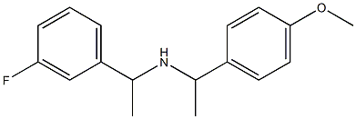 [1-(3-fluorophenyl)ethyl][1-(4-methoxyphenyl)ethyl]amine Structure