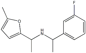[1-(3-fluorophenyl)ethyl][1-(5-methylfuran-2-yl)ethyl]amine Structure