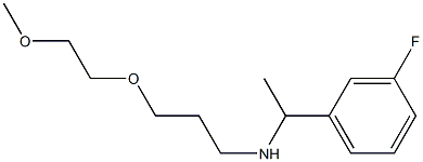 [1-(3-fluorophenyl)ethyl][3-(2-methoxyethoxy)propyl]amine Structure