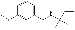 [1-(3-methoxyphenyl)ethyl](2-methylbutan-2-yl)amine,,结构式