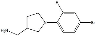 [1-(4-bromo-2-fluorophenyl)pyrrolidin-3-yl]methylamine 化学構造式