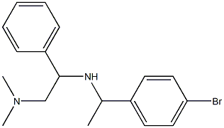 [1-(4-bromophenyl)ethyl][2-(dimethylamino)-1-phenylethyl]amine,,结构式