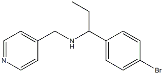 [1-(4-bromophenyl)propyl](pyridin-4-ylmethyl)amine